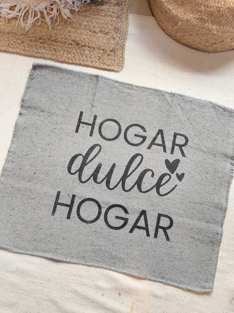 Trapito de piso Hogar dulce hogar | Gris