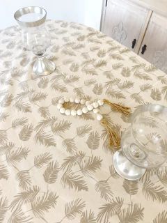 2m Mantel hojas grises - comprar online