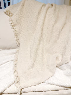 Manta Espigas Natural - comprar online