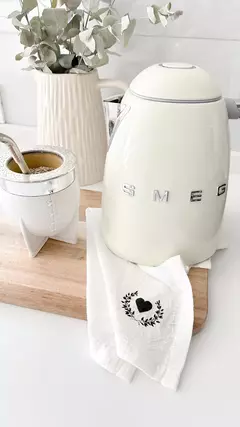 Servilletas x 4 | Gasa blanca Amor - comprar online