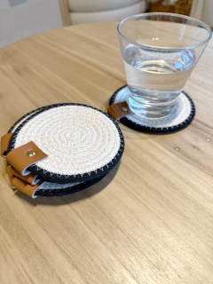 Posavasos set x 6 | Combinado negro - tienda online