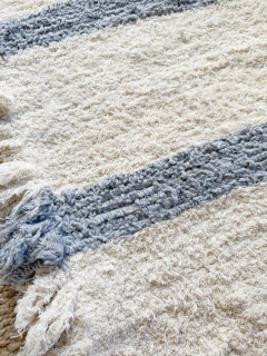 Alfombra Cuyo | 60x110cm | Rayas Grises Anchas - We are Home