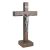 Crucifixo 20cm / mesa (prata-velha) - R8347