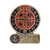Adorno Medalha e Oração S. Bento 14cm / metal (ouro-velho) - R7933