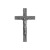 Crucifixo de bolso / prata-velha 9cm - R4113