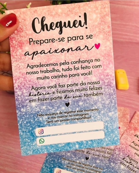 Folheto Pronta Entrega - "Cheguei!"