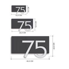 Imagem do NÚMERO DE CASA SIENA