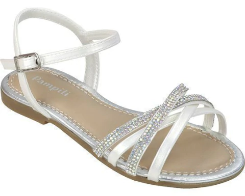 SANDALIA PAMPILI BRANCO HOLOGRAFICO 409280.