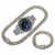 Combo Cadena Cubana + Pulsera Cubana + Reloj Rlx Full Ice (Plateado Y Dorado)