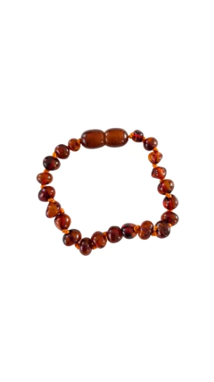PULSERA ÁMBAR COGNAC 16 CM - comprar online