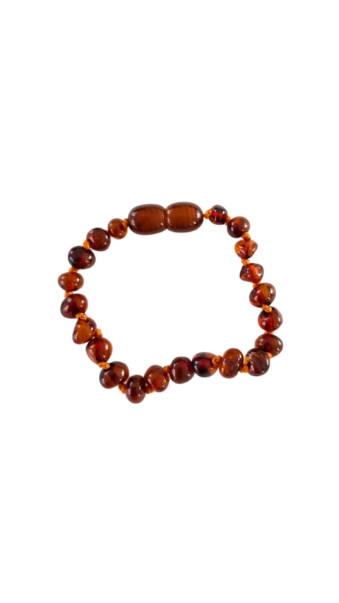 PULSERA ÁMBAR COGNAC 16 CM - comprar online