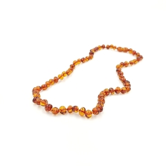 COLLAR ADULTO ÁMBAR BÁLTICO (45 CM) COGNAC