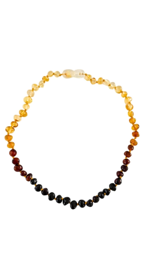 COLLAR ÁMBAR BALTICO DEGRADÉ 38 CM - comprar online