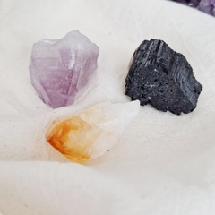 Bag 3 Piedras - AMATISTA, CITRINO, TURMALINA - comprar online