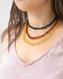 COLLAR ADULTO ÁMBAR BÁLTICO (50 CM) MIEL en internet