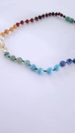 COLLAR ÁMBAR CHAKRAS 38 CM en internet