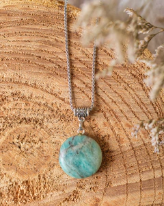 COLLAR ECLIPSE AMAZONITA/SODALITA/OJO DE TIGRE/CUARZO BLANCO - comprar online