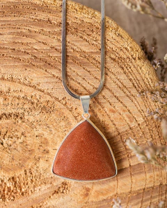 -SALE- COLLAR ELEVACIÓN CUARZO AZUL/ PIEDRA DEL SOL/ ÁGATA - comprar online