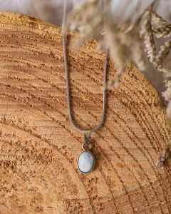 COLLAR GUARDIAN CON AMATISTA/PIEDRA DE LA LUNA/OBSIDIANA