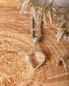 -SALE- COLLAR LATIR CON CUARZO BLANCO/CRISTAL/VERDE Y AMATISTA