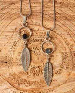 -SALE- COLLAR MÍSTICA CON OBSIDIANA Y LABRADORITA - Ámbar accesorios