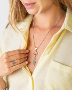 -SALE- COLLAR MÍSTICA CON OBSIDIANA Y LABRADORITA - comprar online