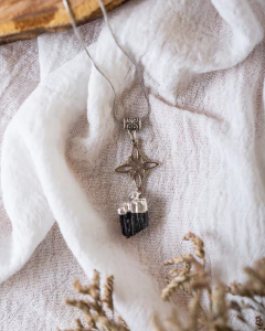 COLLAR NUDO DE BRUJA TURMALINA NEGRA - Ámbar accesorios