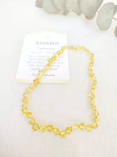 COLLAR ADULTO ÁMBAR BÁLTICO (45 CM) MIEL - comprar online