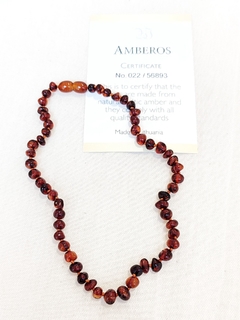 COLLAR ADULTO ÁMBAR BÁLTICO (50 CM) COGNAC - comprar online