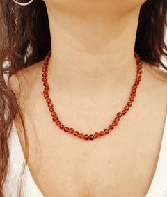 COLLAR ADULTO ÁMBAR BÁLTICO (45 CM) COGNAC en internet