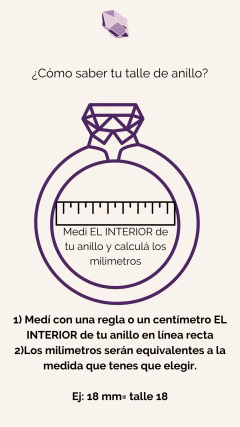 Anillo Ágata Cielo circular regulable - Ámbar accesorios