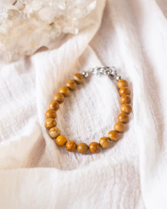 -SALE- PULSERA HOMBRE JASPE MADERA - comprar online