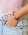 PULSERA CALMA CON AMATISTA Y AMAZONITA - comprar online