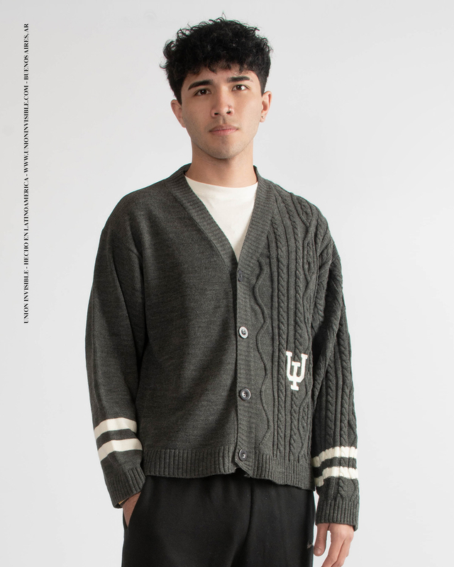 Cardigan Transicional Gris "Beraldi" thumbnail 2