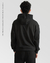 Hoodie pesado sin frisa negro