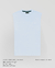 Remera sin mangas celeste y blanca calce a la cadera