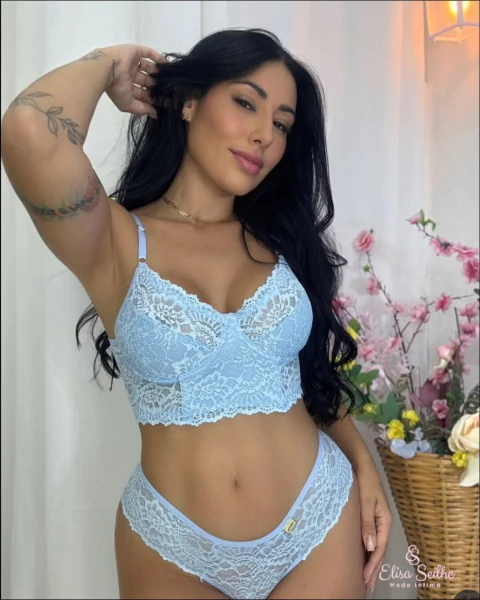 Conjunto Toque de Renda – Sem Bojo, Com Aro e Calcinha Fio Duplo - comprar online