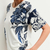 T-SHIRT FLORAL SHOULDER