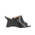 MULE PEEP TOE ANABELA EM COURO LUIZA BARCELOS