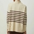 BLUSA TRICOT AMPLA LISTRA SHOULDER