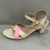 sandália salto bloco grosso colorida - comprar online