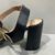 Sandália Aranha Salto Grosso Bloco Com Fivela Confortável Preta - Becca Calçados Numeração especial | Sapatos Grandes | Plus Size