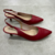 Sapato Scarpin Becca Classic Salto Fino Vermelho cereja - comprar online
