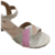 sandália salto bloco grosso colorida - comprar online