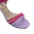 Sandália salto pinks colorida tons de rosa e lilás - comprar online