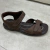 Sandália Masculina de couro Marrom - Becca Calçados Numeração especial | Sapatos Grandes | Plus Size