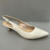 Imagem do Scarpin aberto atrás marfim (off white)