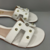 Rasteira flat Becca Com Aplicações em metal - Becca Calçados Numeração especial | Sapatos Grandes | Plus Size