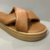 Tamanco Flatform Tiras Acolchoadas Marrom na internet