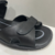 Sandália Masculina de couro com Velcro Rubra Cor Preta - Becca Calçados Numeração especial | Sapatos Grandes | Plus Size